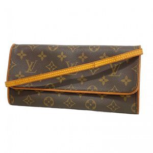 Louis Vuitton Monogram Pochette Twin GM Shoulder Bag M51852 Brown  Women's